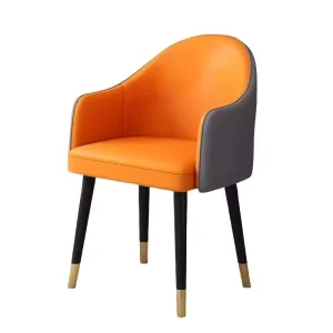 Luxury Modern Fabric Hotel Dining Chair with Solid Back and Tapered Legs for Living Room and Home Use