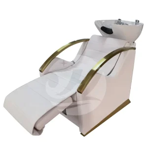 Luxury Modern Hair Salon Shampoo Bowl Massage Shampoo Chair Salon Furniture Backwash Units Hair Washing Chair with Basin