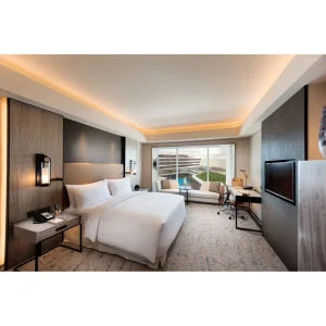 Luxury Modern Hotel Bedroom Furniture Set Customization Apartment PU Leather Chair Sofa OEM Support
