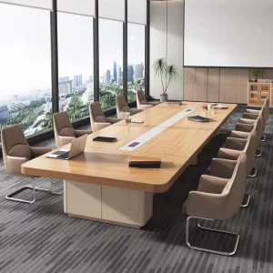 Luxury Modern Large Board Room Conference Table and Chairs Set 10 Person Meeting Room for Office for Company