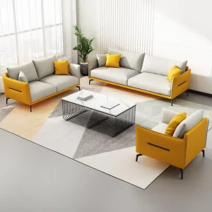 Luxury Modern Leather Executive Office Sofa Set Commercial Furniture for Home Office & Living Room