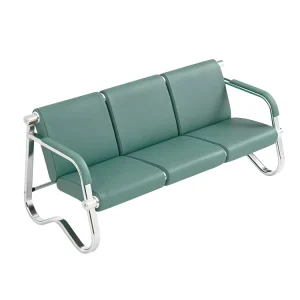 Luxury Modern Leather Waiting Room Sofa Bench Chairs for Airport Hospital Commercial Use
