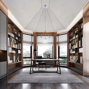 Luxury Modern Mensole Da Muro Storage Corner Cabinet Wooden Bookshelf with Glass Door Bookcase Wood Cabinets