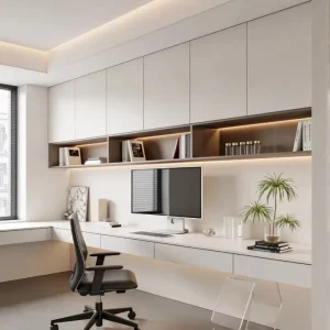 Luxury Modern Minimalist Custom Wooden Etagere Bookcase Eco Friendly Space Saving Large Storage Hotel School Library Wall