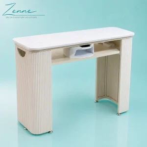 Luxury Modern Nail Salon Table With Built in Dust Collector USB Socket Open Storage Manicure Desk Professional Beauty Furniture