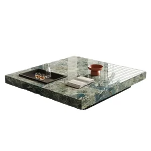 Luxury Modern Nordic Simple Golden Wooden Convertible Central Living Room Coffee Table