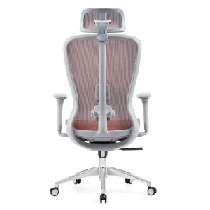 Luxury Modern Office Chair Ergonomic Design PU Mesh Material Revolving Adjustable Lumbar Support for High Traffic Workplaces