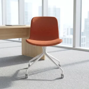 Luxury Modern Office Chair Swivel Fabric Adjustable Height Open Back Nylon Frame 3 5 Year Warranty Minimalist Leisure Chair