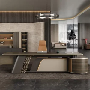 Luxury Modern Office Furniture Design Manager Office Desk Wooden CEO Executive Table