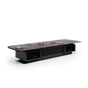 Luxury Modern Panel Conference Table Stable Wooden Painted Multi Person Office School Use Customizable Size ISO