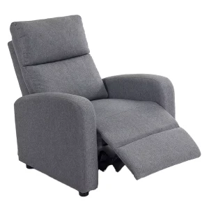 Luxury Modern Power Recliner Chair Single Seat Fabric Sofa with Adjustable Footrest for Living Room Home Theater