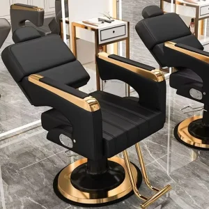 Luxury Modern Professional Custom Styling Shop Hair Beauty Barber Chair Stainless Steel Square Barber Chairs