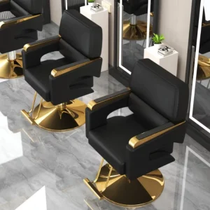 Luxury Modern Professional Stylist Chair for Men Durable Black Beauty Barber Shop Haircut Salon Chair