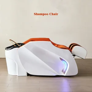 Luxury Modern Salon Furniture Full Body Water Circulation Washing Bed Ceramic Hair Shampoo Electric Chair Beauty Salon Chair