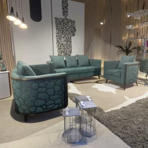 Luxury Modern Sectional Sofa Fabric Set for Hotel and Living Room Use
