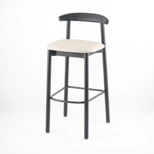 Luxury Modern Sophisticated Gold Curved Back Swivel Bar Stool New Promotional Item for Living Room and Bedroom