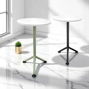 Luxury Modern Steel Round Cocktail Bar Tables with Multicolour Lights New High Quality for Living Room Hotel Apartment