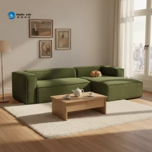 Luxury Modern Three Seat Sofa Chesterfield Style Italian Genuine Leather Sponge Custom Made Furniture