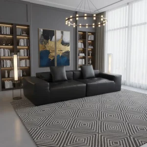 Luxury Modern Vacuum Packed PU Leather Sofa Modular Sectional Living Room Couch