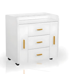 Luxury Modern Wood Nail Cabinet Table Salon Furniture