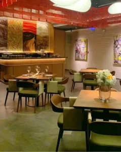 Luxury Modern Wood Restaurant Dining Chair Commercial Use Restaurant Set