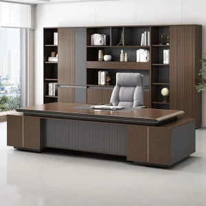 Luxury Modern Wooden Executive L shaped Computer Desk with Modular Design for Office Use