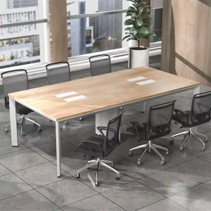 Luxury Modular Eco Friendly Hotel Conference Table Set with Panel Design 12 Seater Modern Office Furniture for Commercial Use