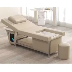 Luxury Multifunction Massage Room Shampoo Chair Electric Hydraulic Lifting Descending Washing Bed Foot Spa Basin Power-coated