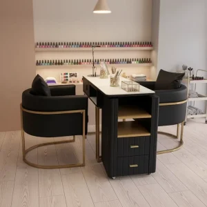 Luxury Nail Art Table Salon Manicure Table Workstation Nail Table With Dust Collector Beauty Salon Spa Manicurist Workbench