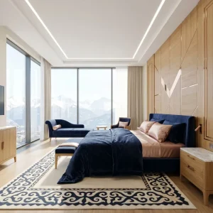 Luxury Neoclassical Hotel Furniture Hotel Bedroom Furniture for Astana Kazakhstan Boutique Resort
