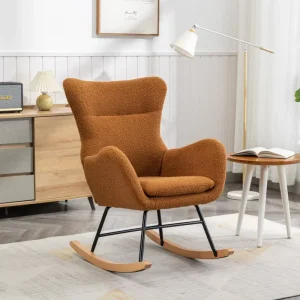Luxury Nordic Modern Accent Lounge Sofa Chair Durable Rocking Velvet Set for Dining and Home Living Room Furniture