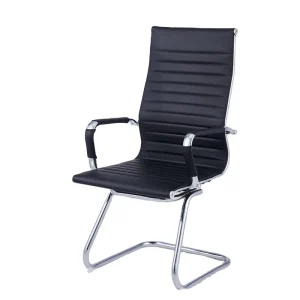 Luxury Office Chair High Back Ergonomic Computer Chair with Adjustable Height Comfortable in Synthetic Leather Metal Iron Modern