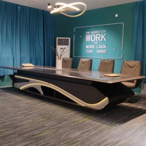 Luxury Office Conference Table and Chair Meeting Table Wooden Office Furniture Meeting Room Desk