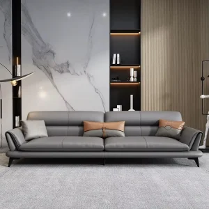 Luxury Office Furniture Commercial Reception Sofa Set Modern Leather Sectional Sofa Modular Office Room Waiting Couches