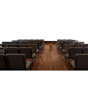 Luxury Padded Church Chair Fabric Theater Seating Metal Leg Auditorium Chair for Sanctuary Lecture Hall