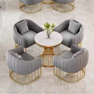 Luxury Quality Modern Beauty Salon Waiting Chair Reception Room Chair Waiting Sofa Set Furniture Salon Waiting Area Chair