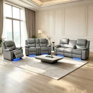 Luxury Recliner Sofa Apartment Home Furniture Living Room Sets Power Recliner Sofa