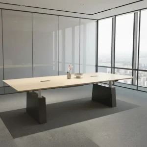 Luxury Rectangle Adjustable Height Office Meeting Conference Desk Modern Design Eco Friendly Durable Meeting Office Furniture