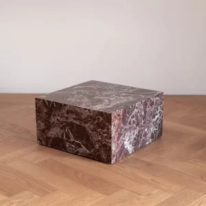 Luxury Retro Style Natural Modern Low Cube Marble Coffee Table for Livingroom Villa Hotel Home