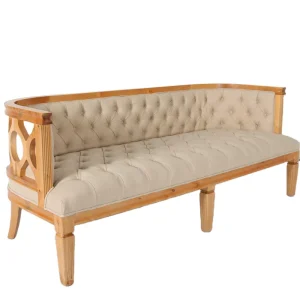 Luxury Royal French Banquet Sofas Natural Solid Wood Frame Sectional Sofa for Wedding Hotel Rental