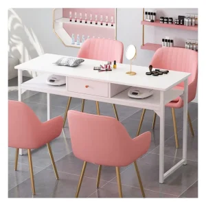 Luxury Set Twin Nail Table Popular Nail Table Minimalist and Economical Nail Shop Table and Chair