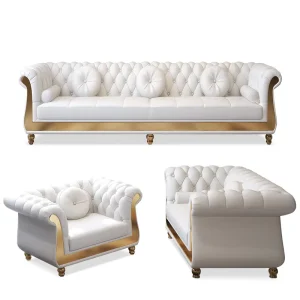 Luxury Sofa Manufacturer for Home Office Hotel Living Room Furniture Modern Leather Sofa Set
