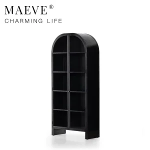 Luxury Solid Wood Bookshelf Modern Minimalist Wooden Table Style Bookcase for Home Library