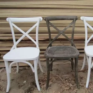 Luxury Solid Wood Cross Back Garden & Hotel Chairs for Wedding Reception and Living Room Entry-Direct Factory Sale