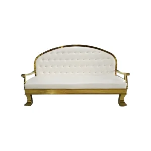 Luxury Stainless Steel White Wedding Hotel Hall Event Living Room Sofas