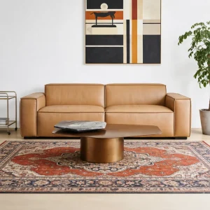 Luxury Stone Wood Top Brass toned stee Coffee Table Modern Minimalist Elegant Space Saving Italian Style for Villa