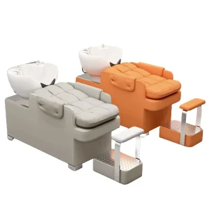 Luxury Synthetic Leather Contemporary Design Barber Chair Shampoo Station Backwash Bowl for Hospital Hotel Outdoor Workshop Use
