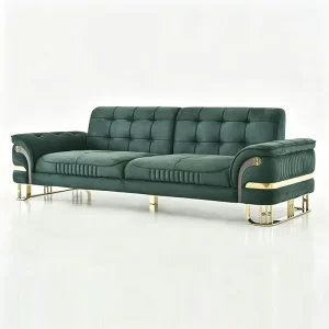 Luxury Velvet Fabric Sofa Set for Living Room Modern Modular Design for Apartments Malls Hotels Villas Light Luxury