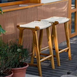 Luxury Wood High Bar Counter Stool Chairs With Back Elegant Bar Chairs Hotel Restaurant