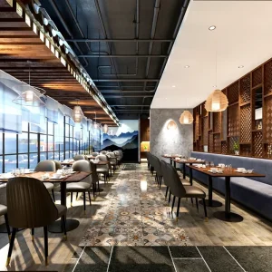 Luxury Wooden Restaurant Customization Cafe Coffee Shop Cafe Restaurant Furniture Table and Chair Set